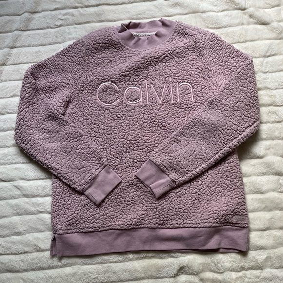 Calvin Klein Pink Sherpa | Poshmark